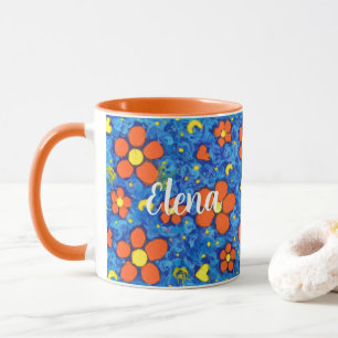 Mug Fleur Orange Dans L'Eau