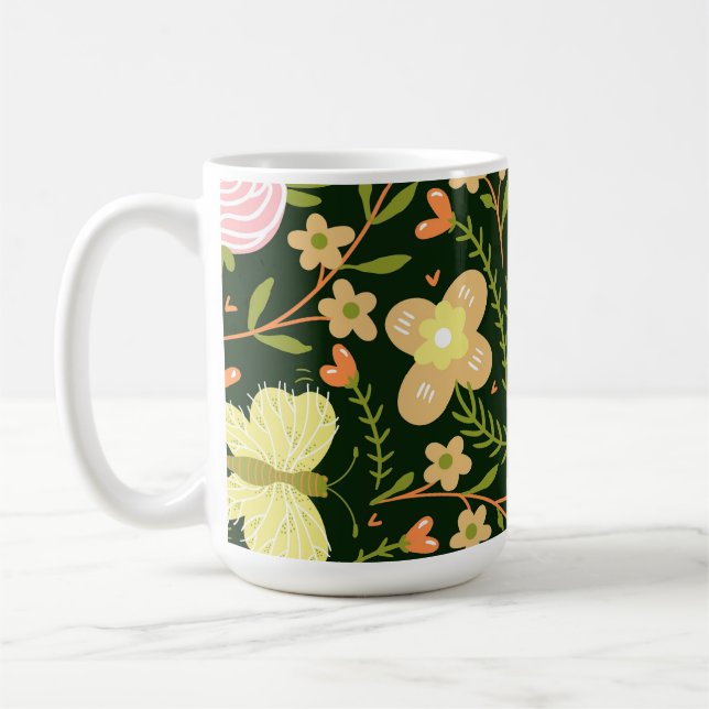 Mug Fleur papillon (Gauche)