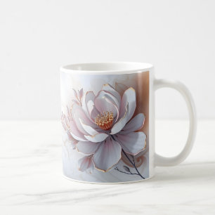Mug Fleur peinte en 3 dimensions élégante
