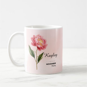 Mug Fleur Personnalisé Novembre