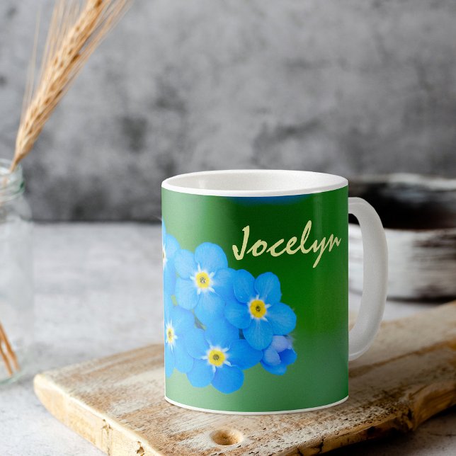 Mug Fleur Personnalisée Oubliée-Moi-Pas (Créateur téléchargé)