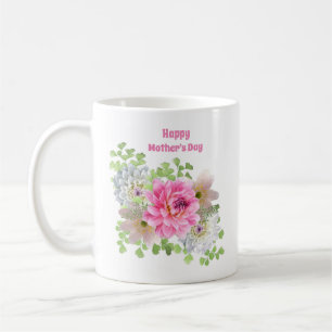 Mug Fleur rose Bonne fête des mères