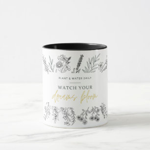 Mug fleur sauvage Accent Café avec Citation Inspir