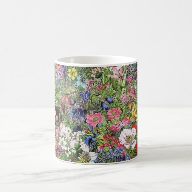 Mug Fleur sauvage de la nature en fleurs botaniques (Centre)