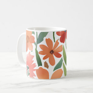 Mug Fleur sauvage en terre cuite Boho Rustique Boho Dr