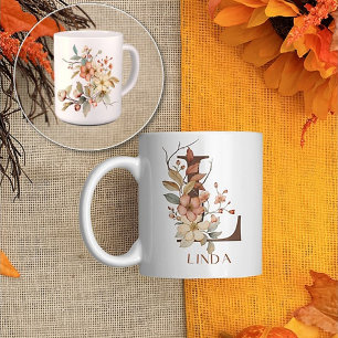 Mug Fleur sauvage Jardin d'automne initial L
