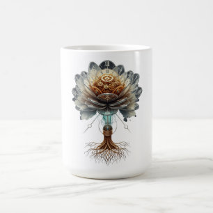 Mug Fleur temporelle Steampunk : Moteur de la nature m