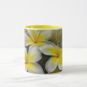 Mug Fleur tropicale de Plumeria jaune