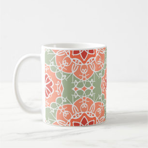 Mug Fleur vintage Arrière - plan. Motif floral incolor