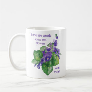 Mug Fleur Violet Sauvage Certains Voir Citation De Mau