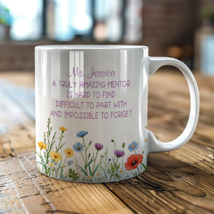 Mug Fleuriste personnalisée Un mentor vraiment incroya