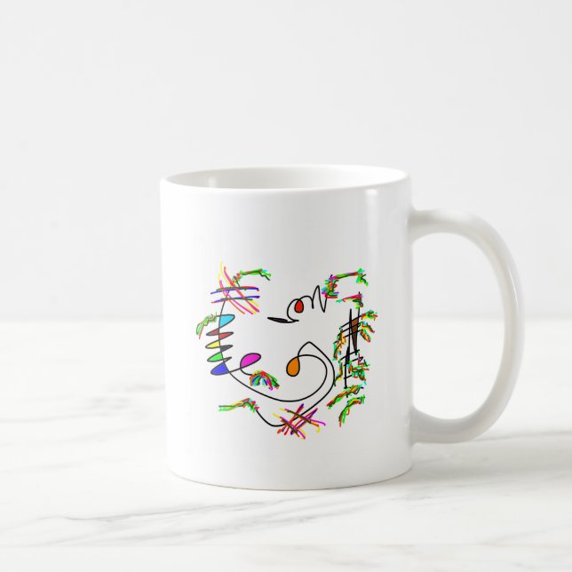 Mug fleurs abstraites (Droite)