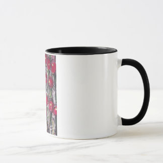 Mug Fleurs Abstraites de Berry Rouge