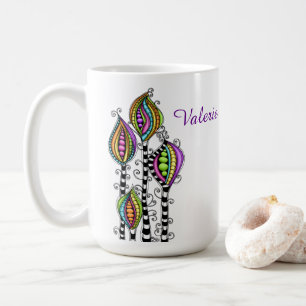 Mug Fleurs Abstraites lunaires