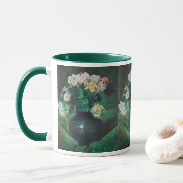 Mug Fleurs (alias Roses) de William Merritt Chase (Avec donut)