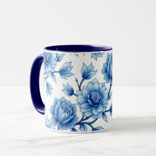 Mug Fleurs aquarelle Café