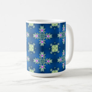 Mug Fleurs Artdeco dans le style rétro