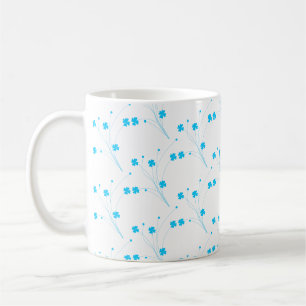 Mug Fleurs Bleues Ciel Lumineux, Petite Impression Flo