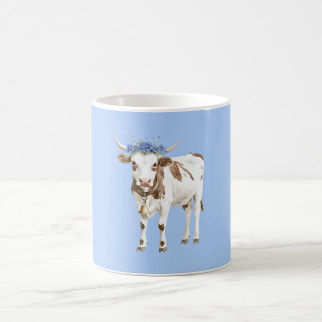 Mug Fleurs Bleues de Vache (Centre)