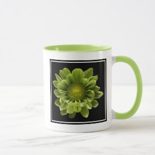 Mug Fleurs   Chrysanthème vert