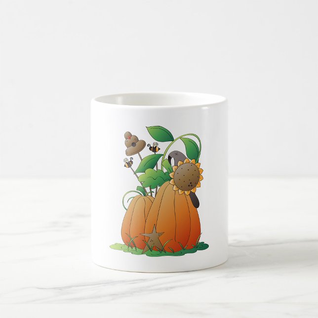 Mug Fleurs citrouilles Et Abeilles (Créateur téléchargé)