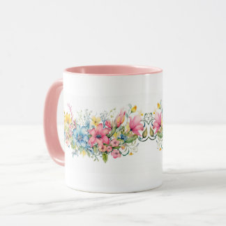 Mug Fleurs colorées Jardin botanique Fleur florale