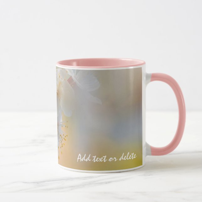 Mug Fleurs d'abricot japonaises étonnantes (Droite)