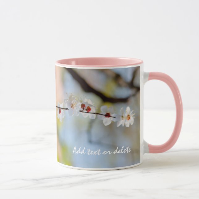Mug Fleurs d'abricot japonaises majestueuses (Droite)