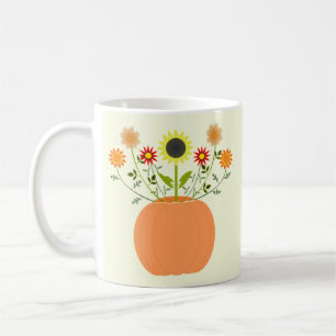 Mug Fleurs d'action de grâce en Citrouille