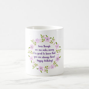 Mug Fleurs d'arbre d'Apple mignonne anniversaire Minim