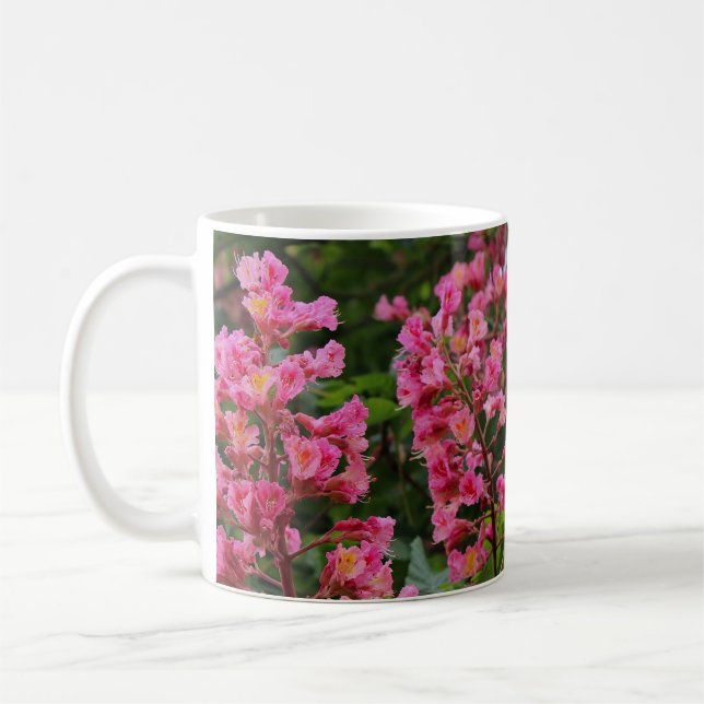 Mug Fleurs d'arbre de printemps rose (Gauche)