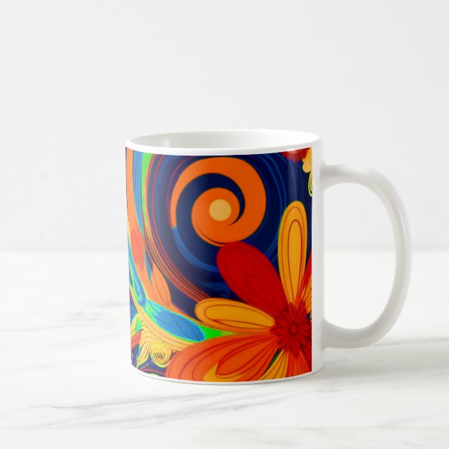 Mug Fleurs d'art (Droite)