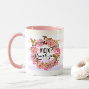Mug Fleurs d'astrantie et de colibris