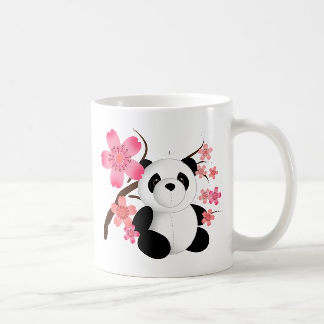 Mug Fleurs de cerisier de panda (Droite)