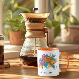 Mug Fleurs de cerisiers de Lotus Koi Fish