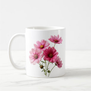 Mug Fleurs de Cosmos Rose-23456