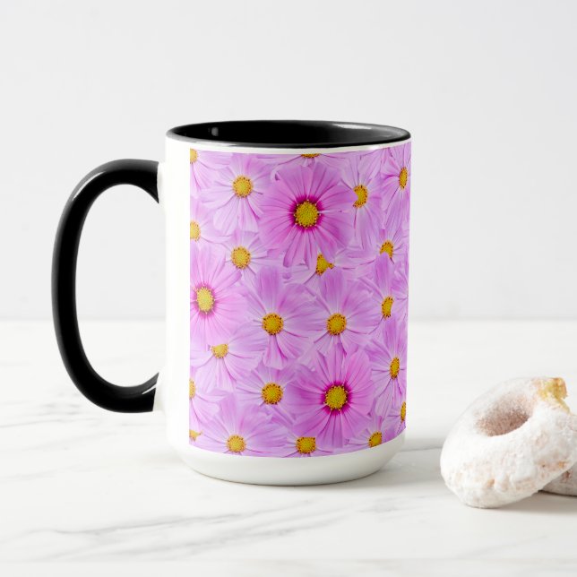 Mug Fleurs de coupe magnifiques (Avec donut)