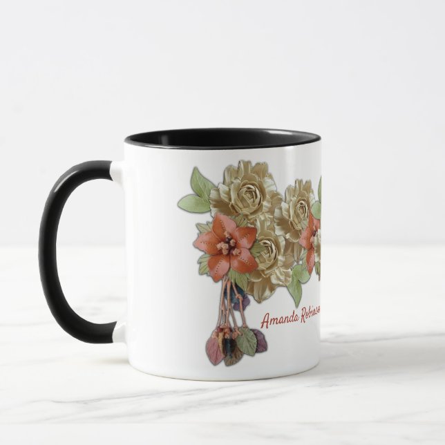 Mug Fleurs de cuir sur le daim (Gauche)