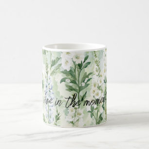 Mug Fleurs de Delphinium blanc lavande