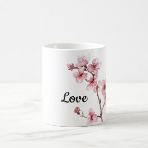 Mug Fleurs de fleurs de cerisier rose
