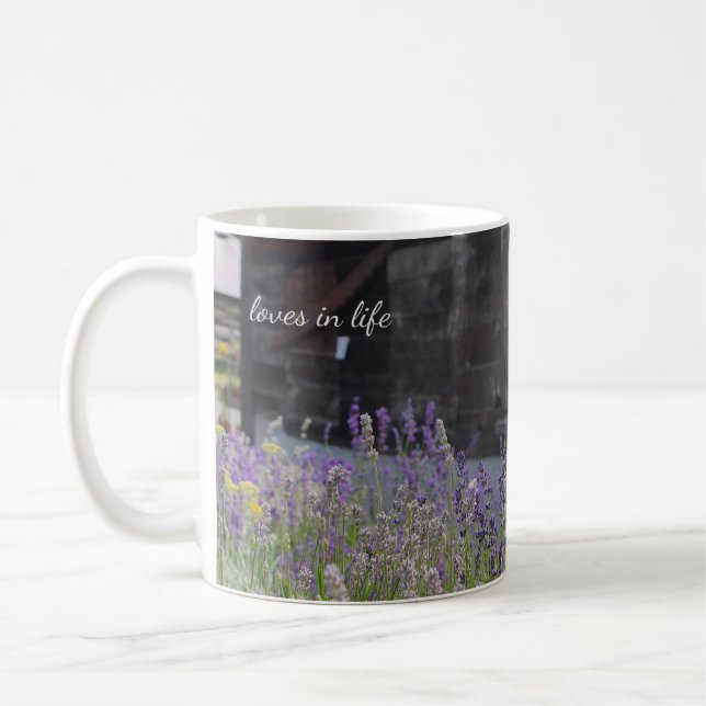 Mug Fleurs de lavande & Vieux bois (Gauche)