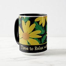Fleurs de marguerite jaune avec des feuilles verte