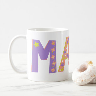 Mug fleurs de Maya décoratives et étoile