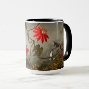 Mug Fleurs de passion avec tête de colibris