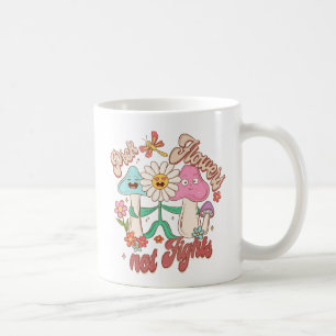 Mug Fleurs de prélèvement, pas combats   Champignons e