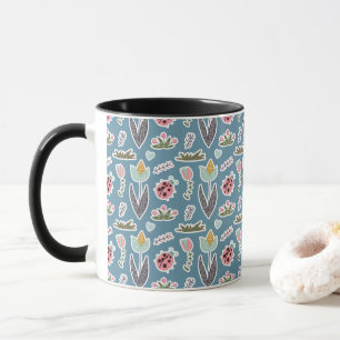 Mug Fleurs de printemps et Motif de coccinelle