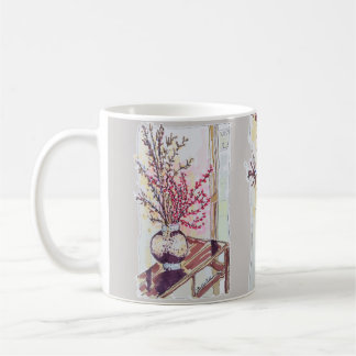 Mug Fleurs de prunier rouges