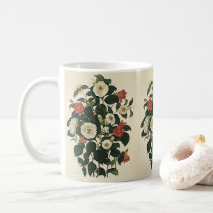 Mug Fleurs de roses de jardin florales antiques vintag