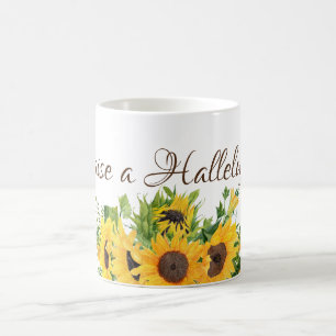 Mug Fleurs de soleil avec Levez une Hallelujah