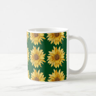 Mug Fleurs de soleil sur un terrain verdoyant - Été